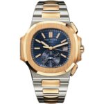 Patek Philippe Nautilus 5980/1AR-001 Stainless Steel Rose Gold Blue Dial