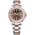 Rolex Yacht-Master 37 268621 Stainless Steel Rose Gold Chocolate Dial