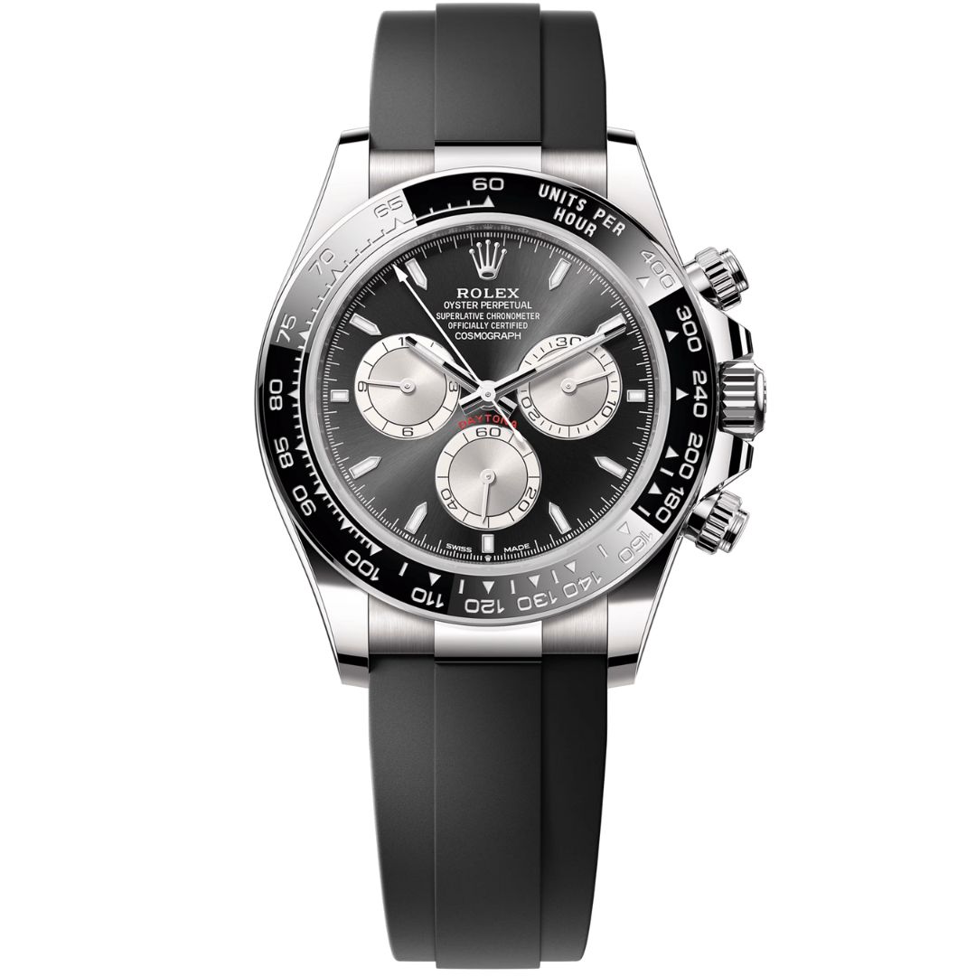 rolex-daytona-126519ln-0002_1 - The Watch Luxury Rolex Daytona 126519LN Baby Le Mans White Gold Black Dial